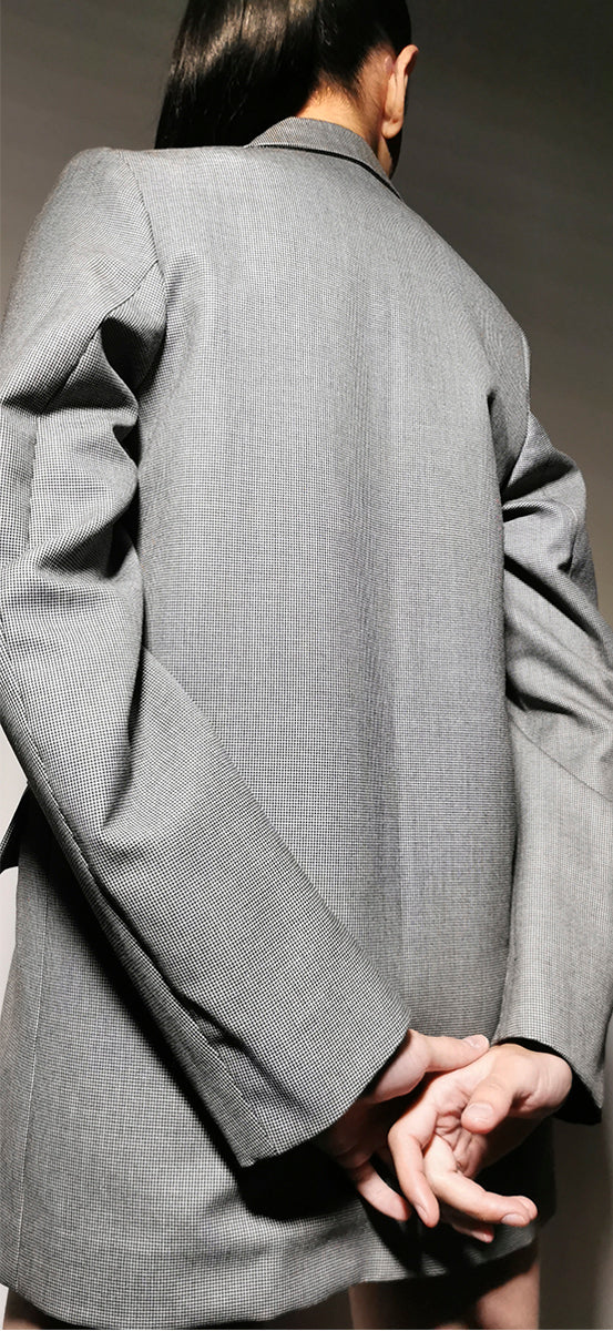 Blazer oversized gris
